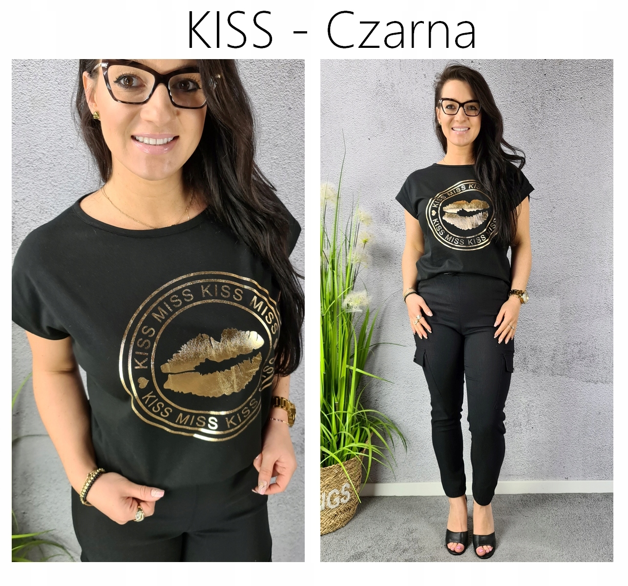 BLUZKA koszulka KOBIECY TSHIRT TOP print WZORY 3XL Płeć kobieta