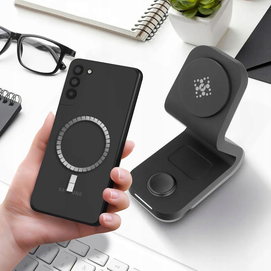 UCHWYT SREBRNA BLASZKA RING MAGNES DO MAGSAFE Stan opakowania oryginalne