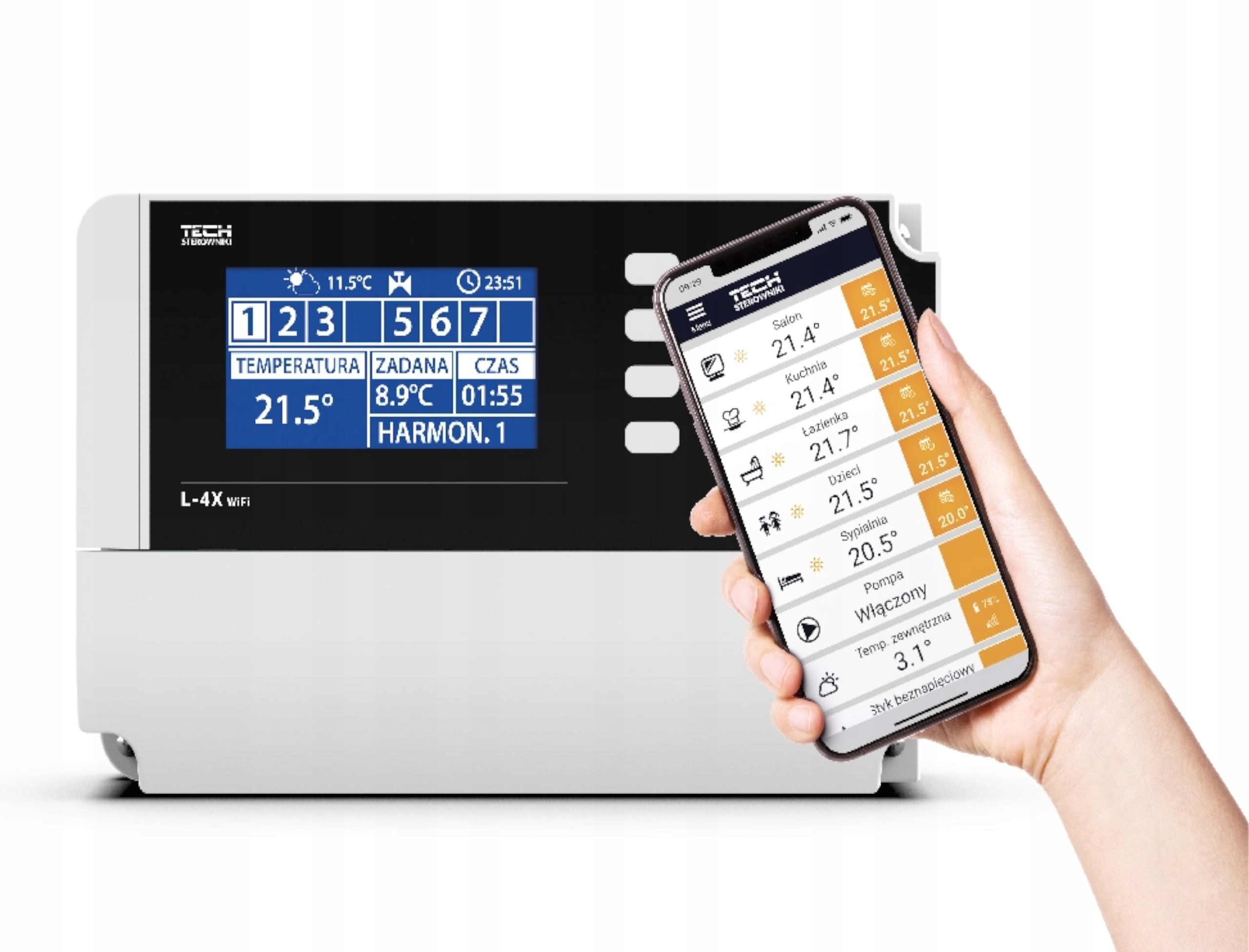 Listwa Tech L-4X WiFi Uniwersalny Sterownik Zaworów Termostatycznych