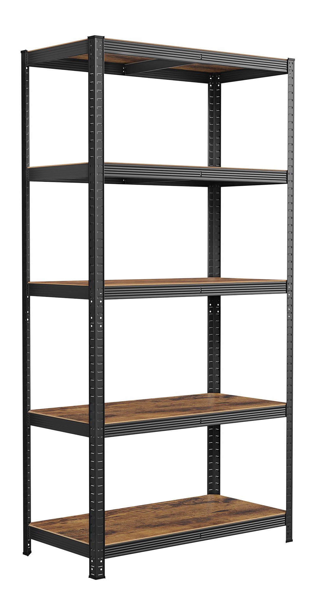 Úložný regál na knihy 5-úrovňový rustikálny hnedý 200 cm