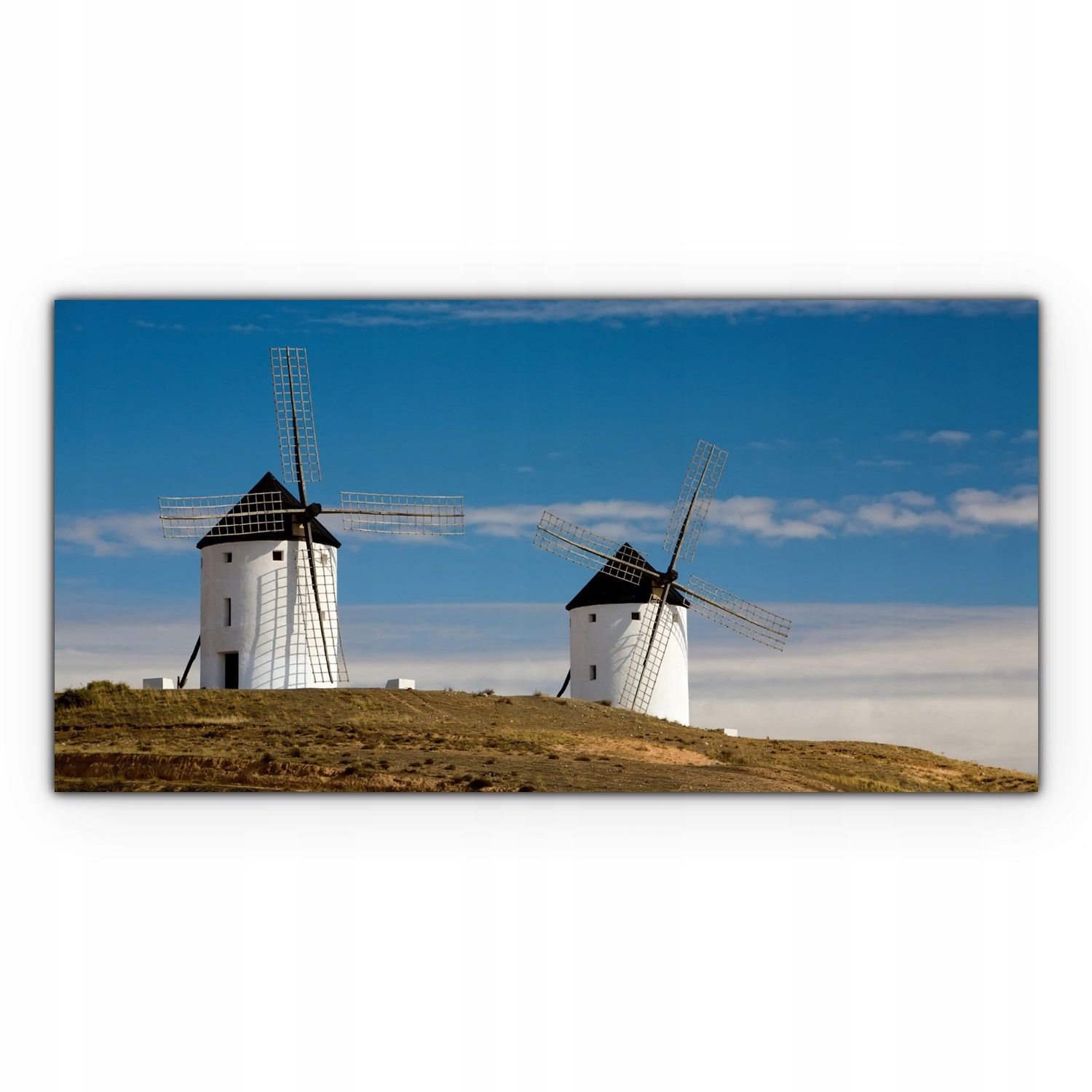 

Canvas na ramie ścienny 140x70 Młyn Pole Krajobraz