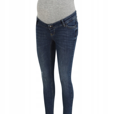 Mamalicious niebieskie jeansy rurki ciążowe W7/32
