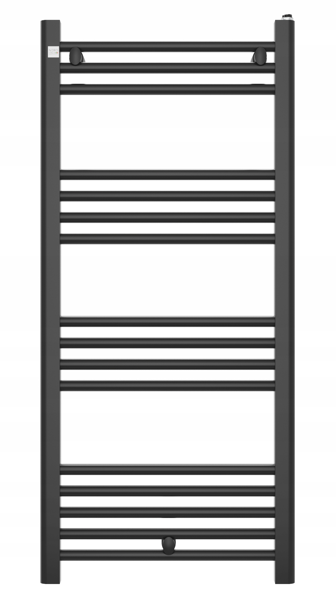 Ohrievač Kúpeľňový Kaloryfer 50/110 cm Čierny Rebrík Moderný Puerto