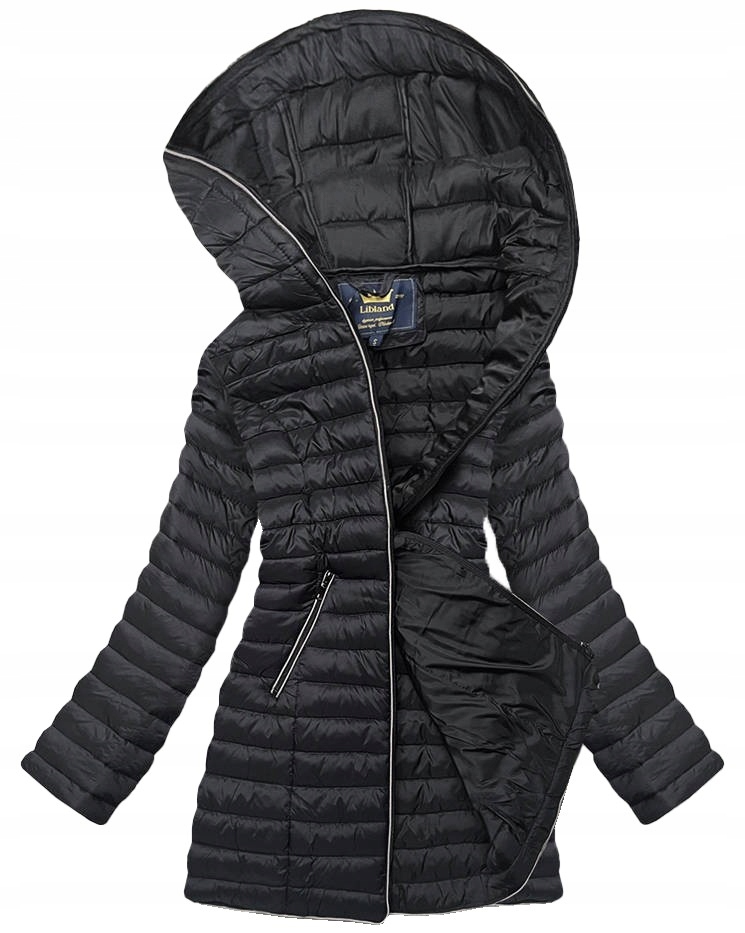 Pikovaná Bunda Kapuce 7153 Černá XL (42)