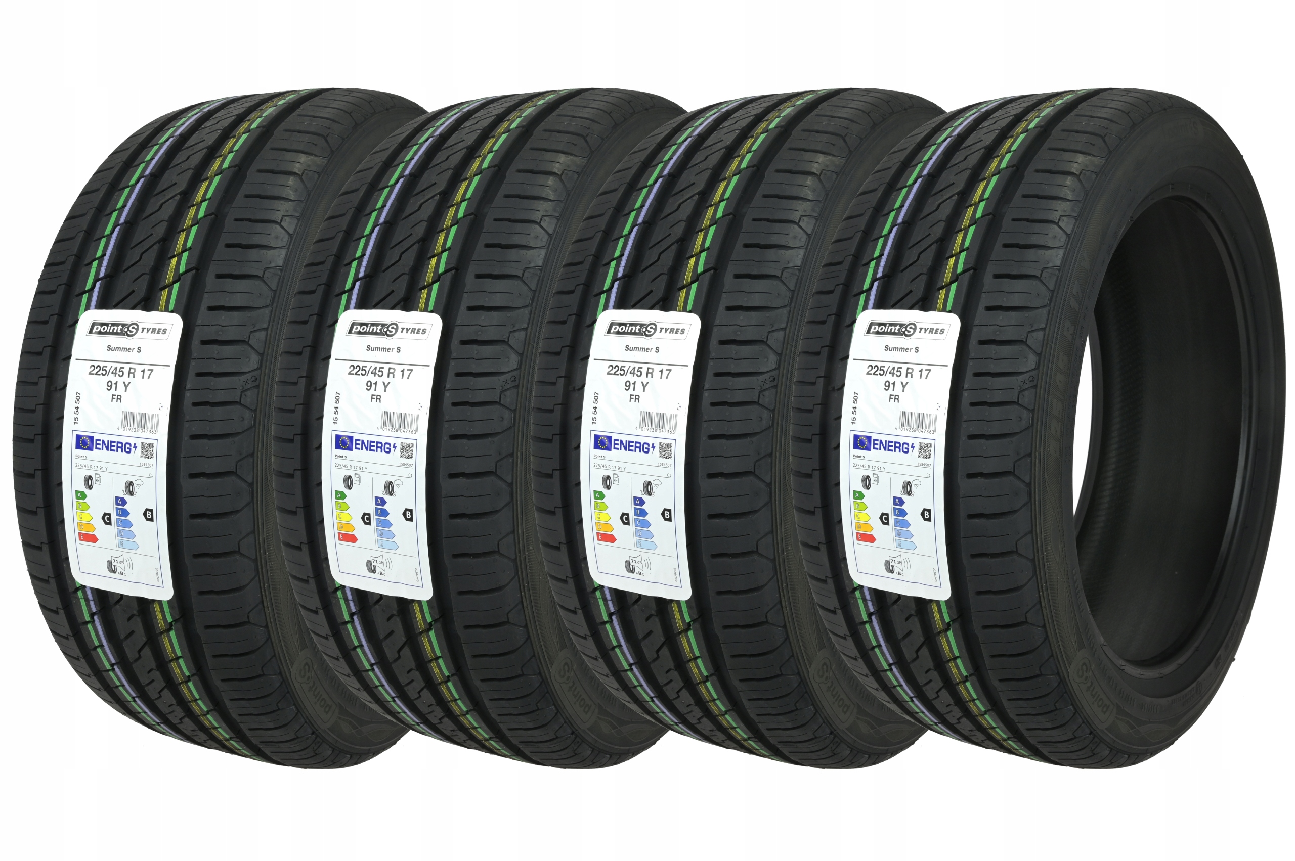 

4 x 225/45R17 91Y Fr Summer S Point S Lato