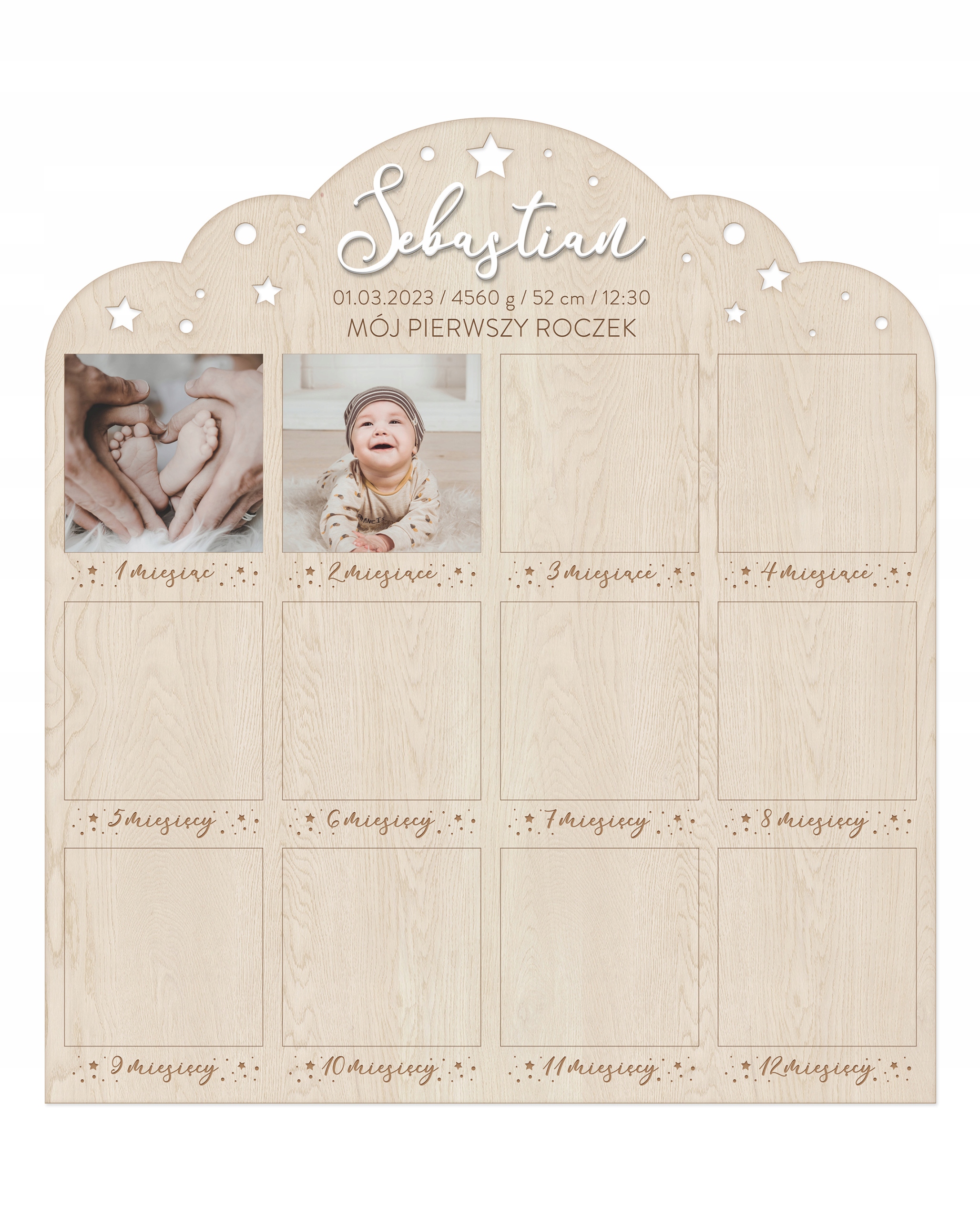 Fotografická tabule Můj první rok metrika