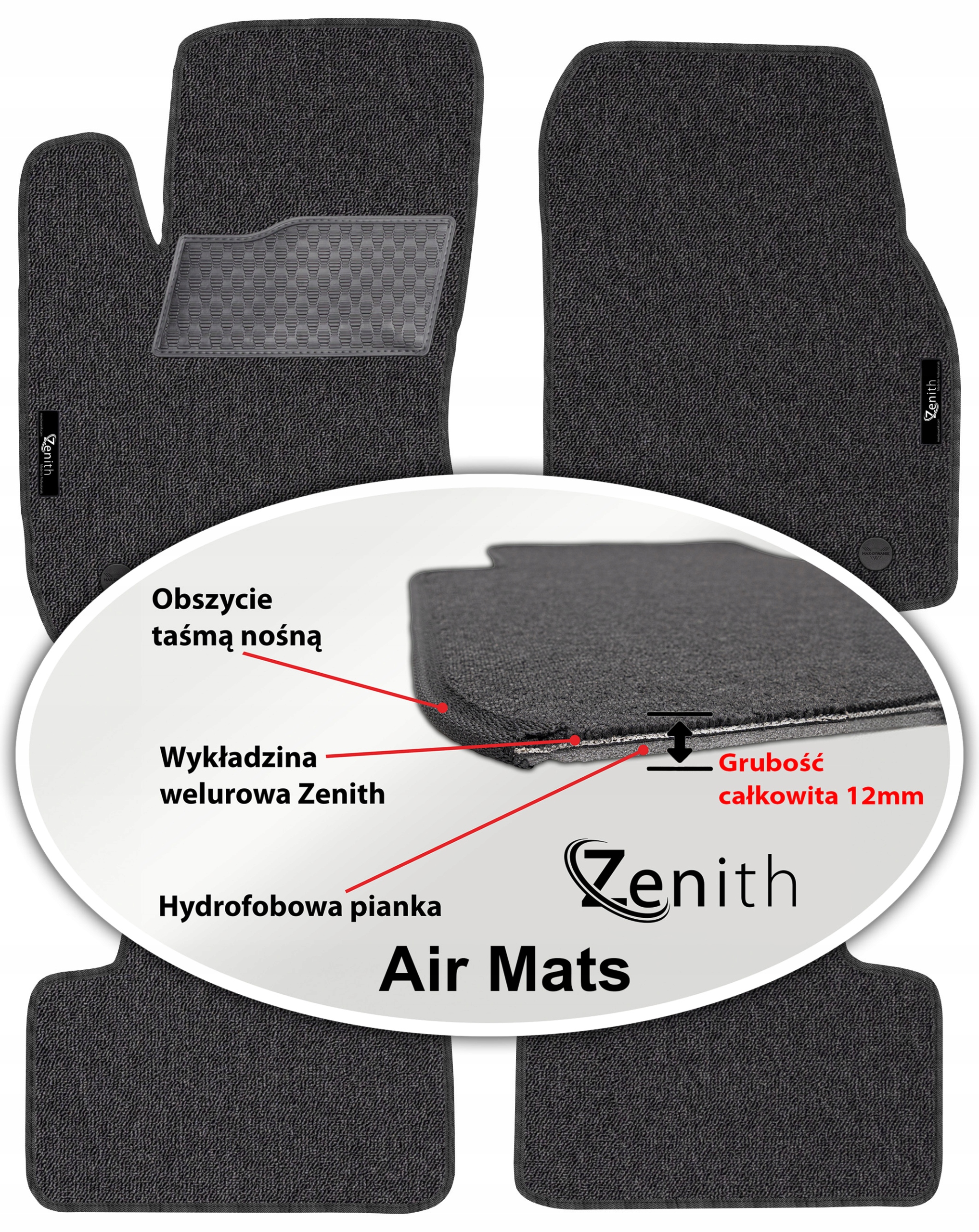 Opel Astra III H 2004-2014 Velúrové koberčeky do auta Zenith Air Mats