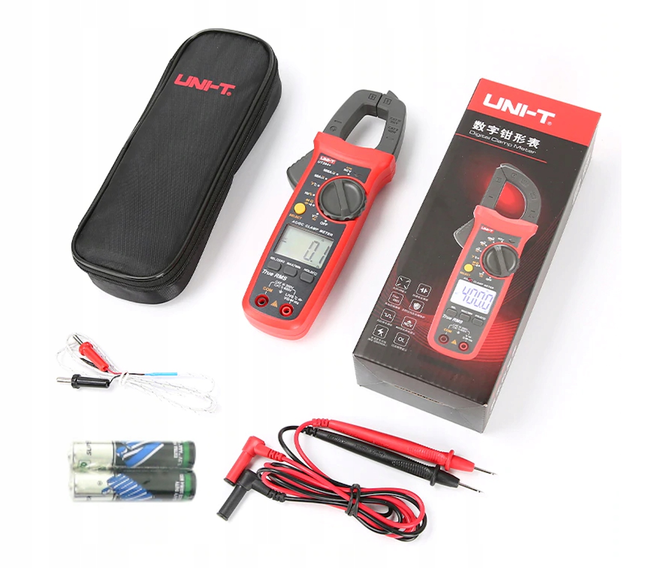 Miernik PRĄD UT202+ UNI-T cęgowy True RMS NCV Rodzaj wyświetlacza LCD