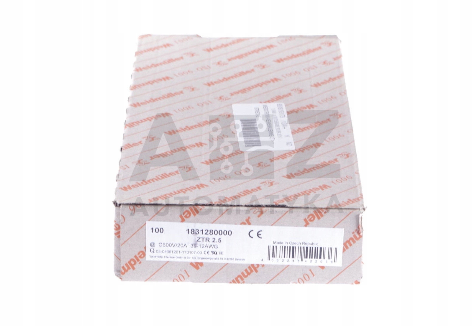 Weidmuller Ztr 2.5 ZTR2.5 1831280000 Testovacia a odpojovacia svorka! 100 ks!