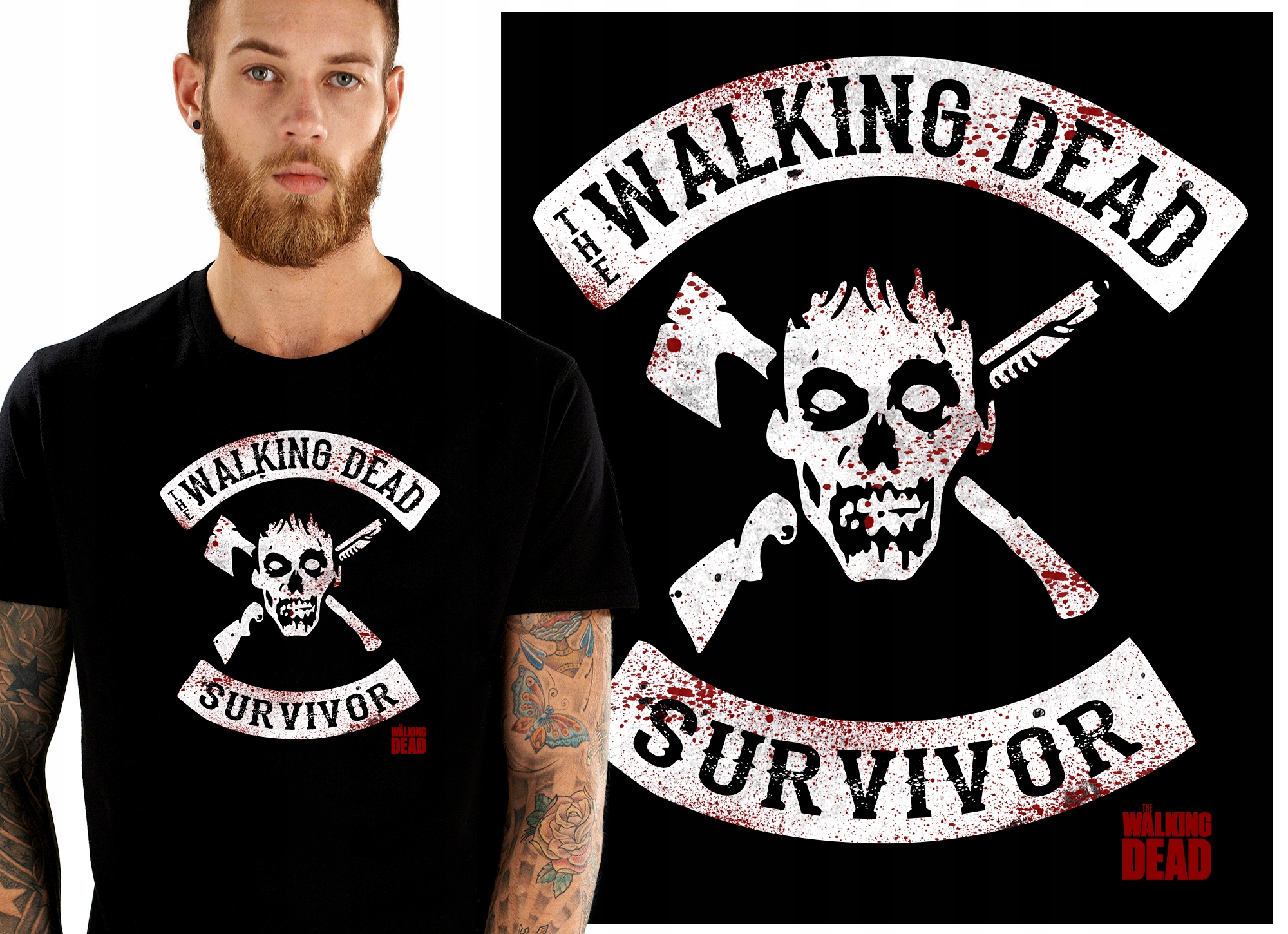 

Walking Dead Zombie Dixon Koszulka Męska XXL