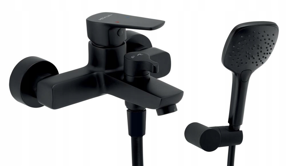 Batéria vaňová Novaservis Eco Páková Nástenná 150MM Čierna 58020,5