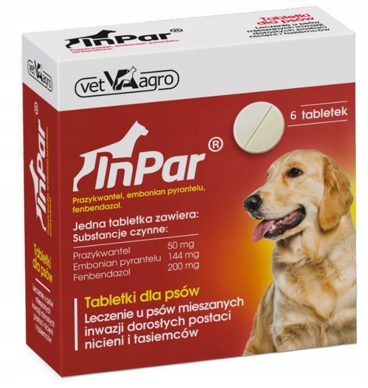 InPar PAK таблетки от глистов для собак - 6 табл.