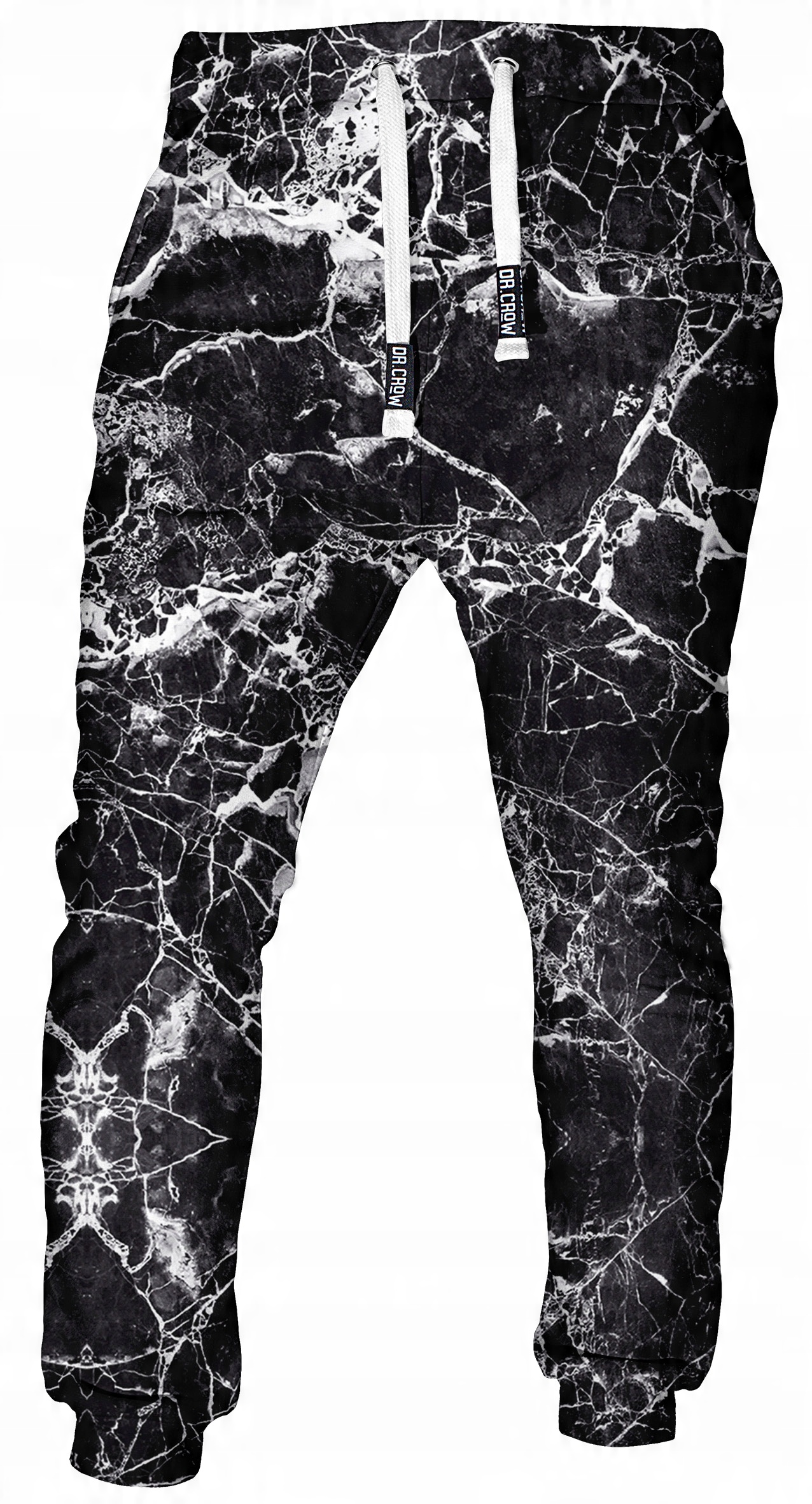 

D Spodnie Dresowe Print Dr.crow Marble Black M