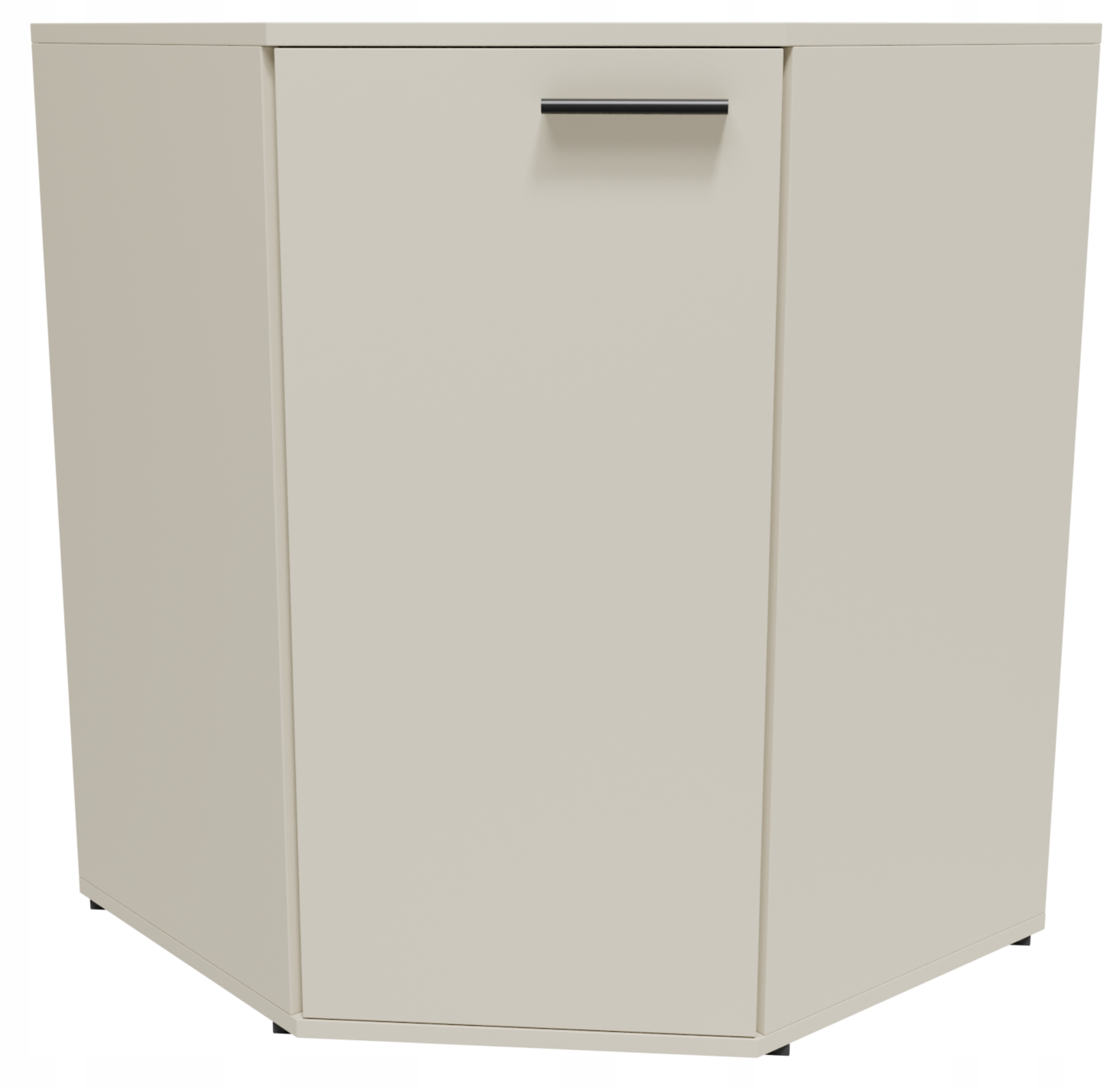 Rohová komoda CR3-KD5 kašmírová prostorná skříňka police regál do obývacího pokoje