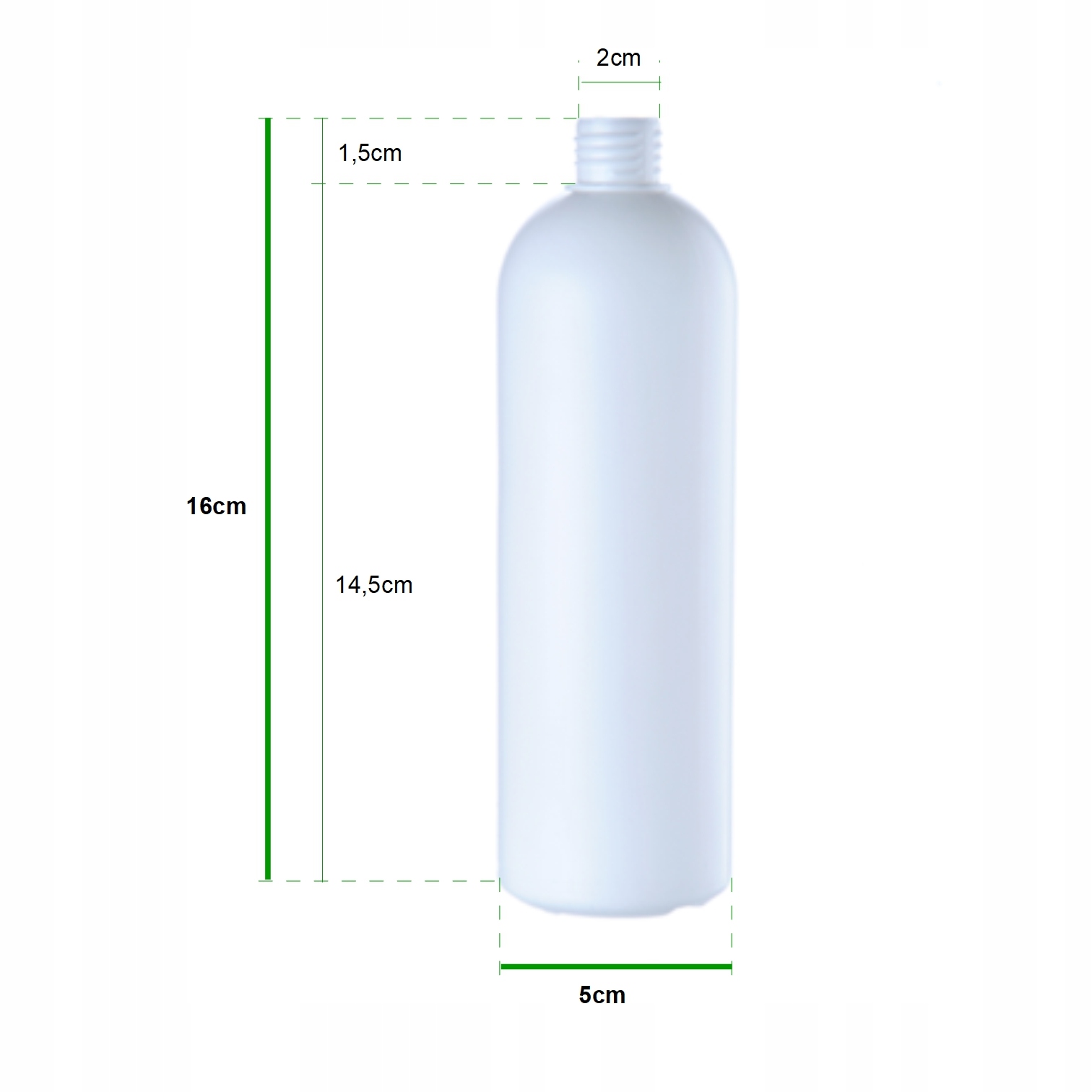 Butelka biała, matowa - 250ml HDPE, gwint 24/410 Marka bez marki