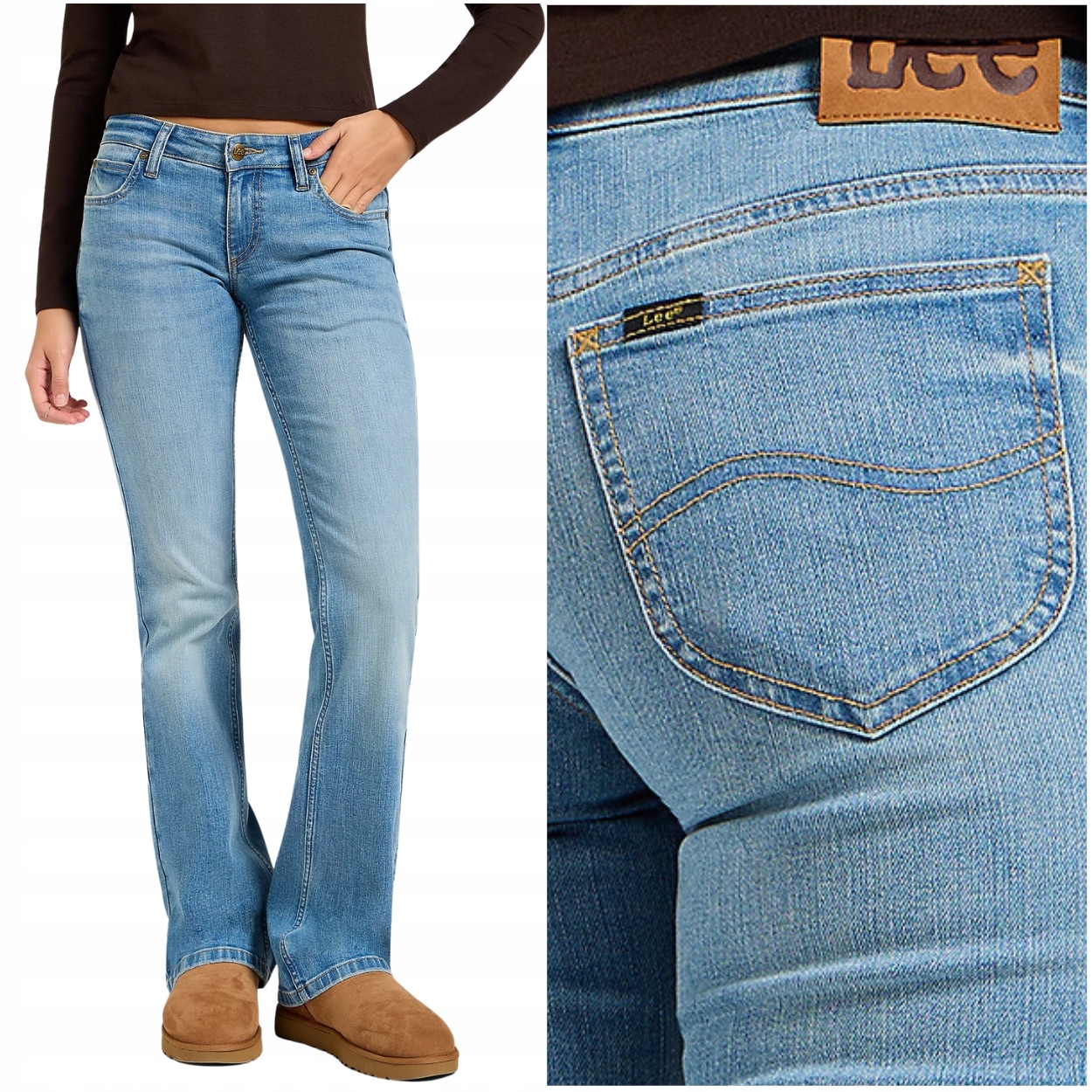 Lee Jessica Rising Sign rozšiřitelné spodní dámské džínové kalhoty W30 L29