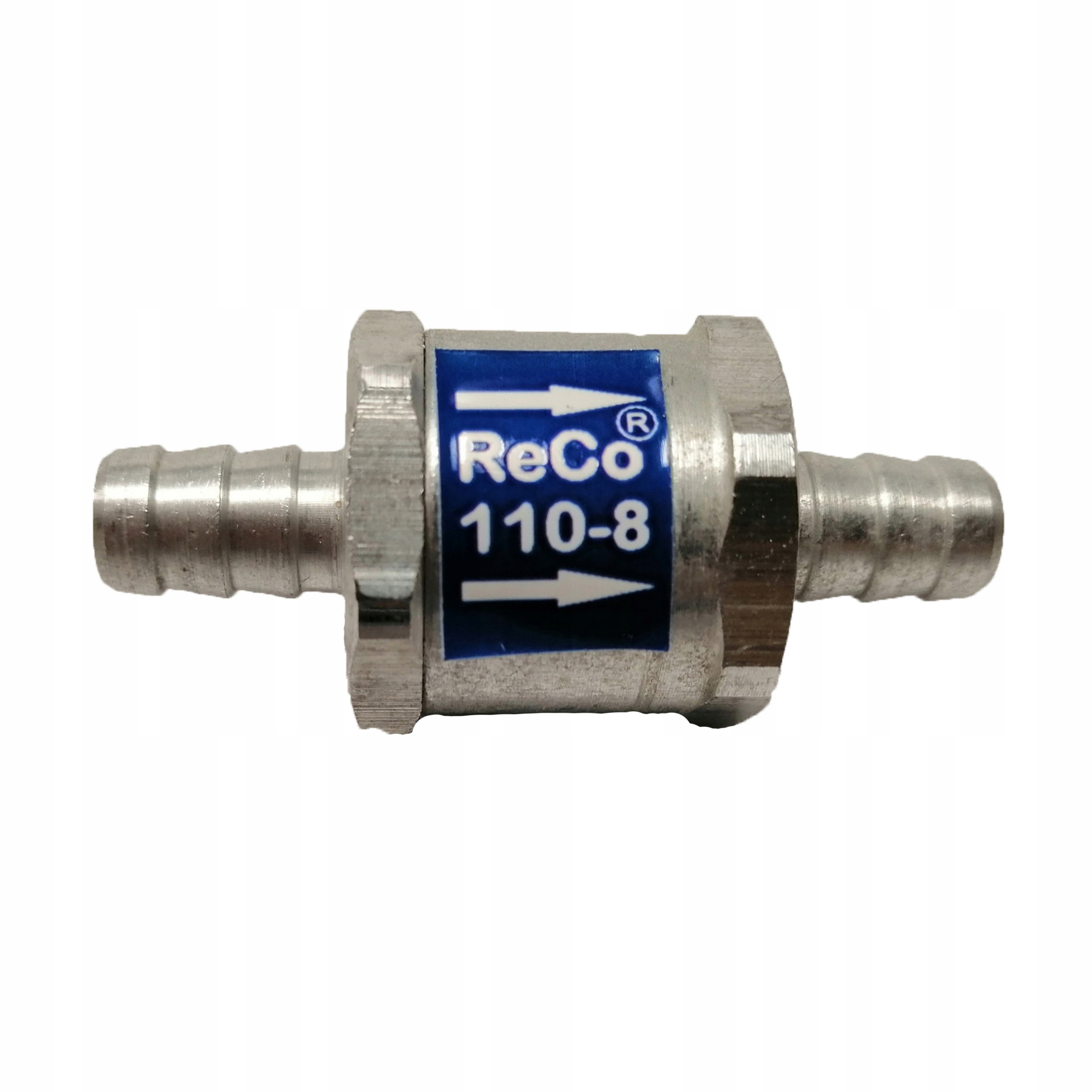 ZAWÓR ZAWOREK ZWROTNY PALIWA 8 mm BENZYNA OLEJ ALU