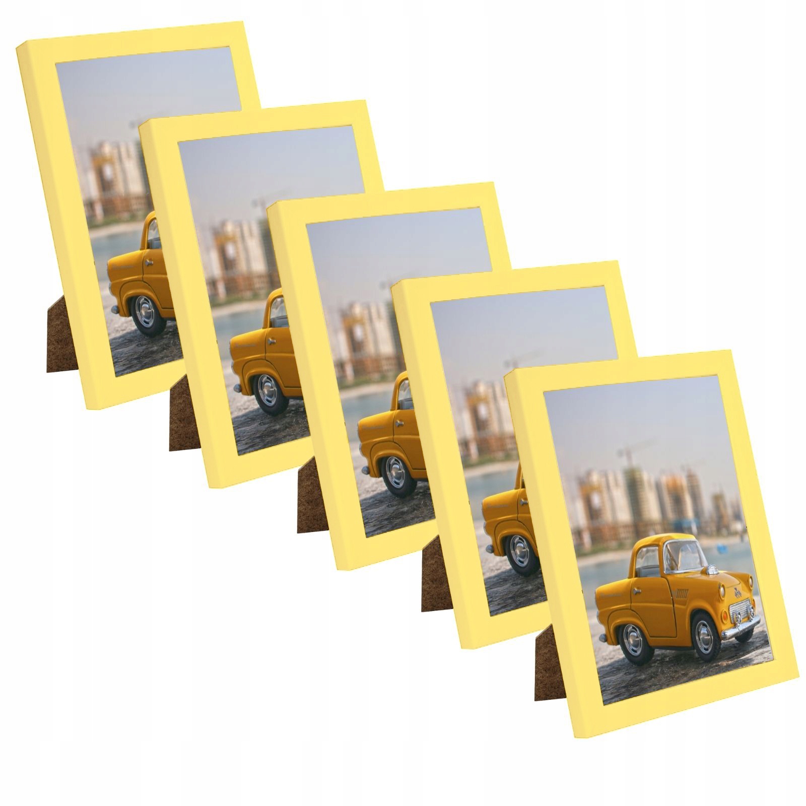 

Zestaw Ramki na zdjęcia 15x21 Żółty Foto Rama 5szt
