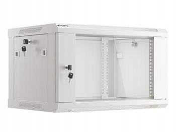 Lanberg Nástěnná jednodílná skříň 19", 6U/600x450 (v rozloženém stavu) V2 š