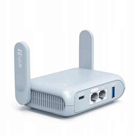 Mały router Gigabit WiFi 6 dom i podróż repeater GL.iNet GL-MT3000 Beryl Ax