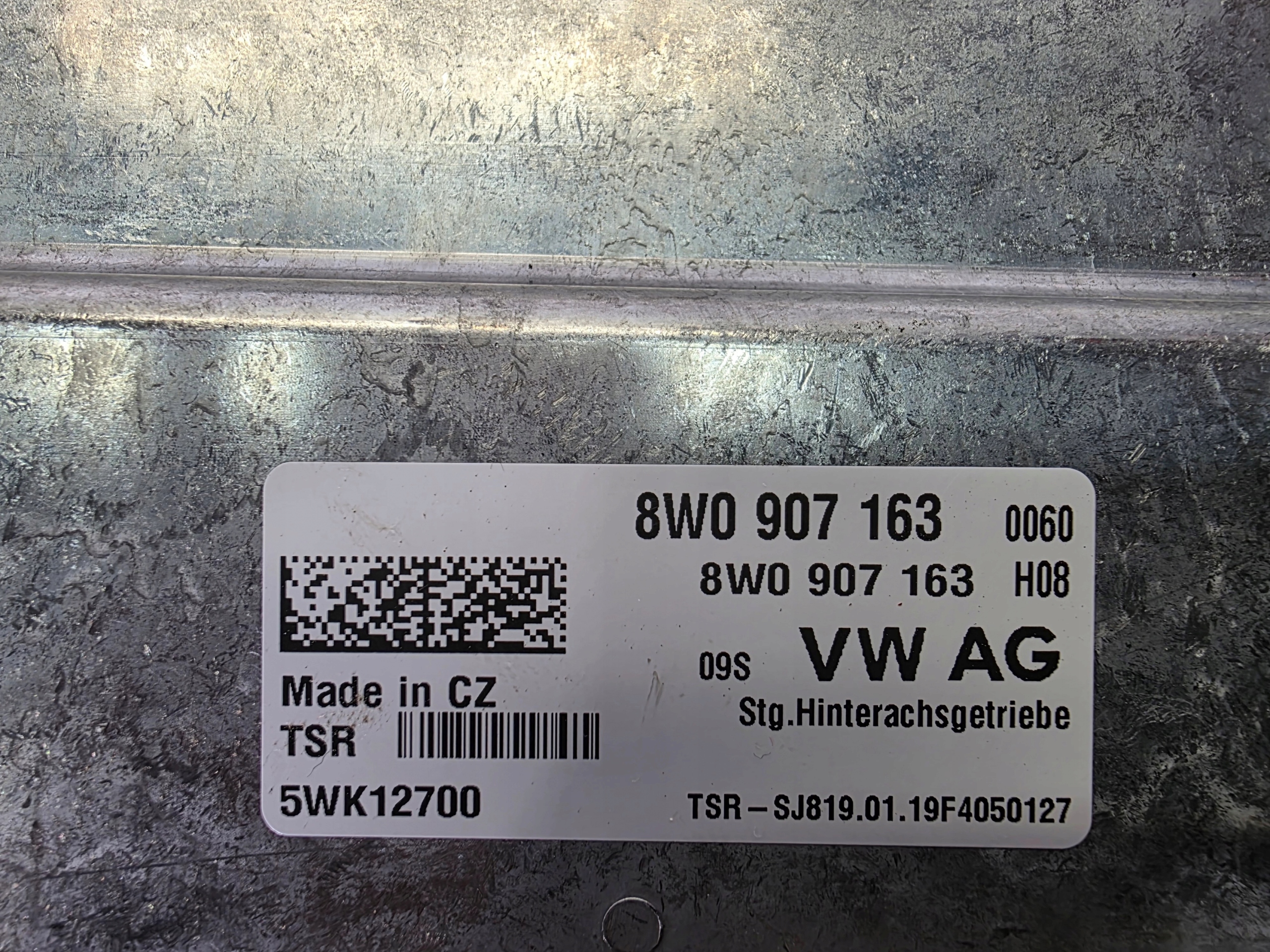 module control unit transmission AUDI A4 A A6 A7 A8 8W0907163