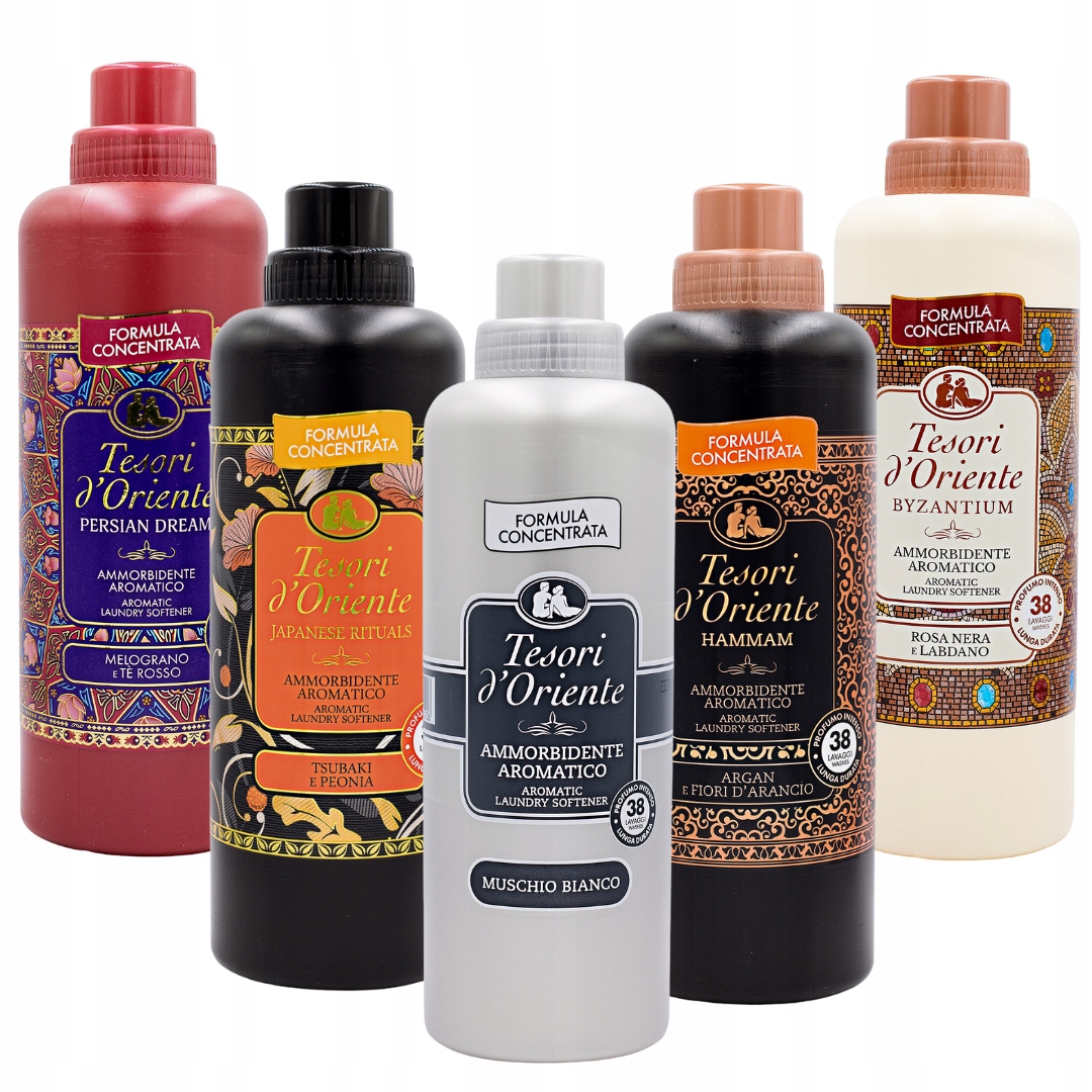 Levně Tesori d'Oriente sada 5 italských oplachovacích přípravků 760 ml B J H P M