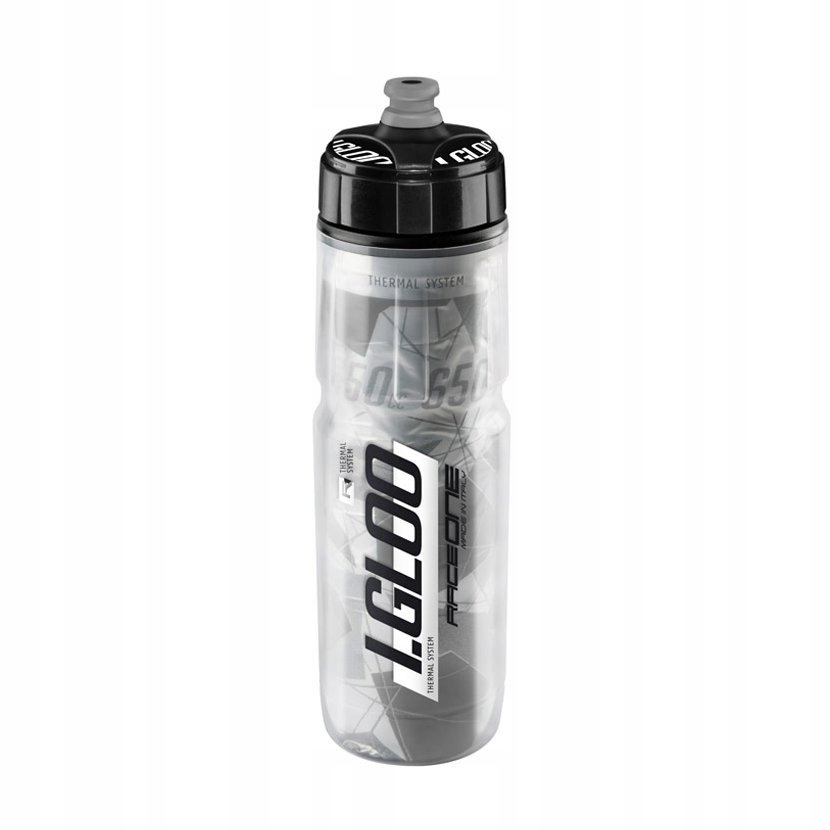 Bidon termoizolacyjny RaceOne I-gloo 650 ml srebrno-biały
