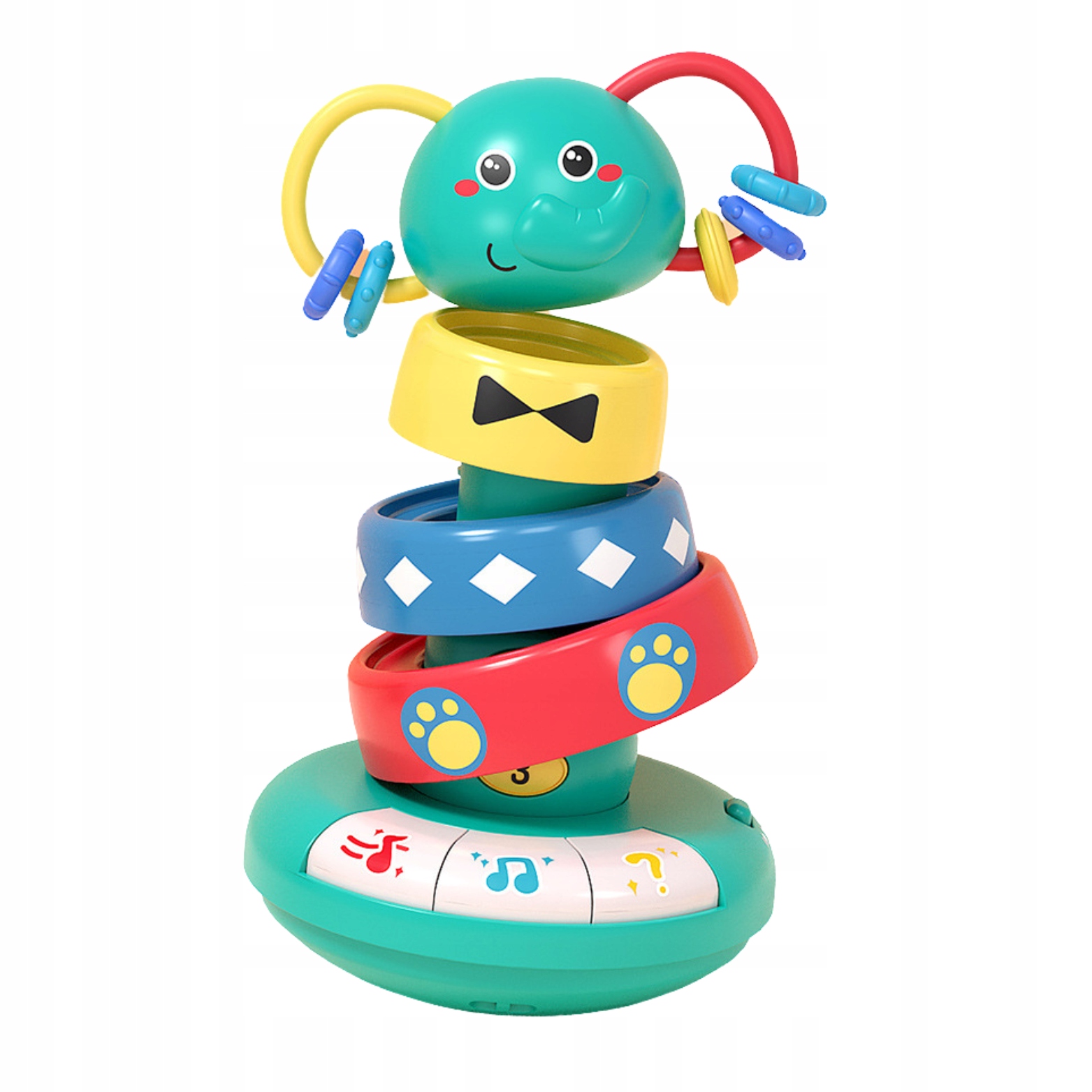 SŁONIK INTERAKTYWNA PIRAMIDA MUZYKA ŚWIATŁO WAHADŁOWA ZABAWKA DZIEWCZYNKI Certyfikaty, opinie, atesty CE