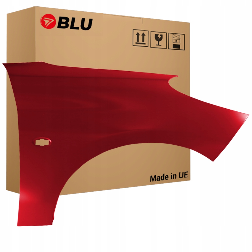 Blu Blatník Peugeot 206+ Kkn pravý červený 07-14 přední RougeAden