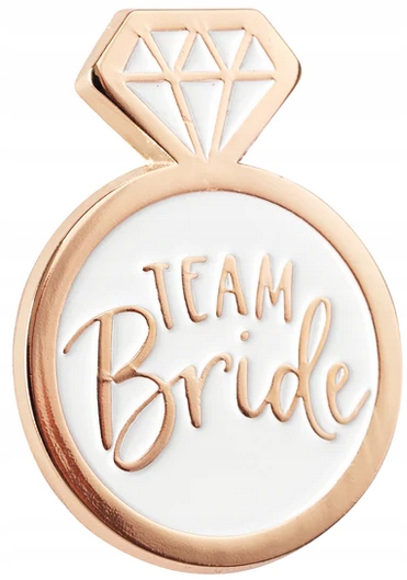 

Przypinka Pin Team Bride na Wieczór Panieński