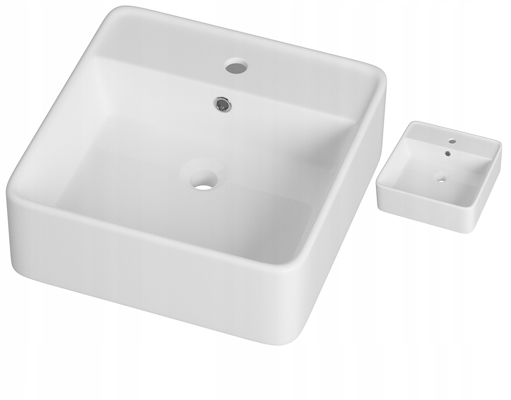 Keramická Umývadlová Doska Obdĺžniková Biela Do Kúpeľne S Prepadom