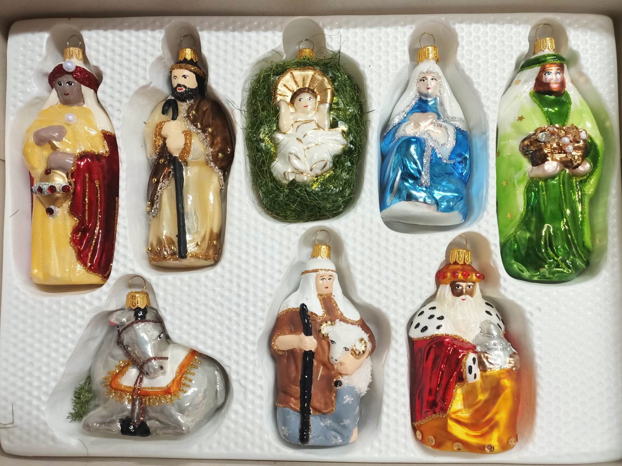 

Bombki Szklane Szopka/żłobek 8części/zestaw , 12cm