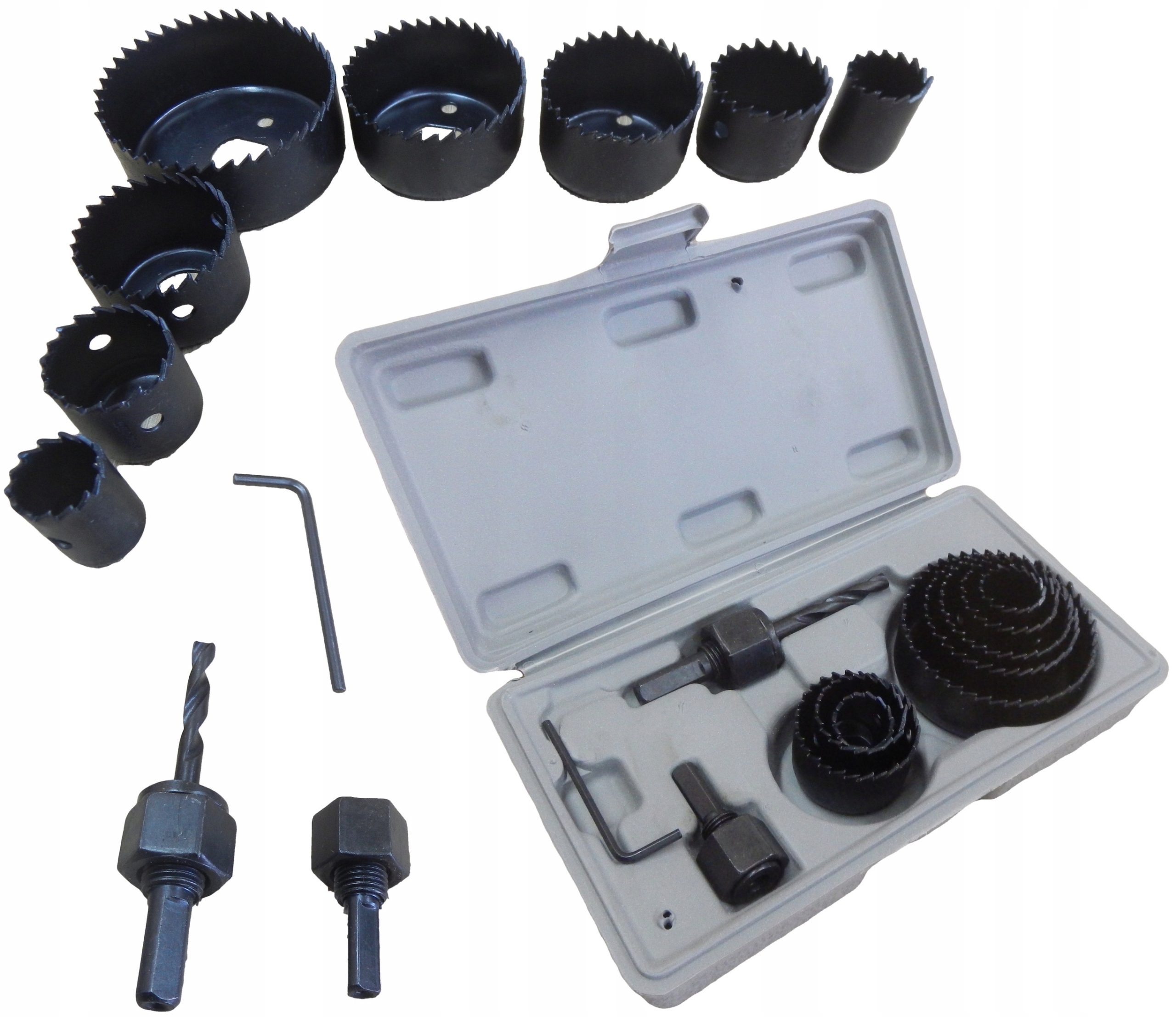 

Otwornice do drewna 19-64mm Zestaw 11szt Solidne