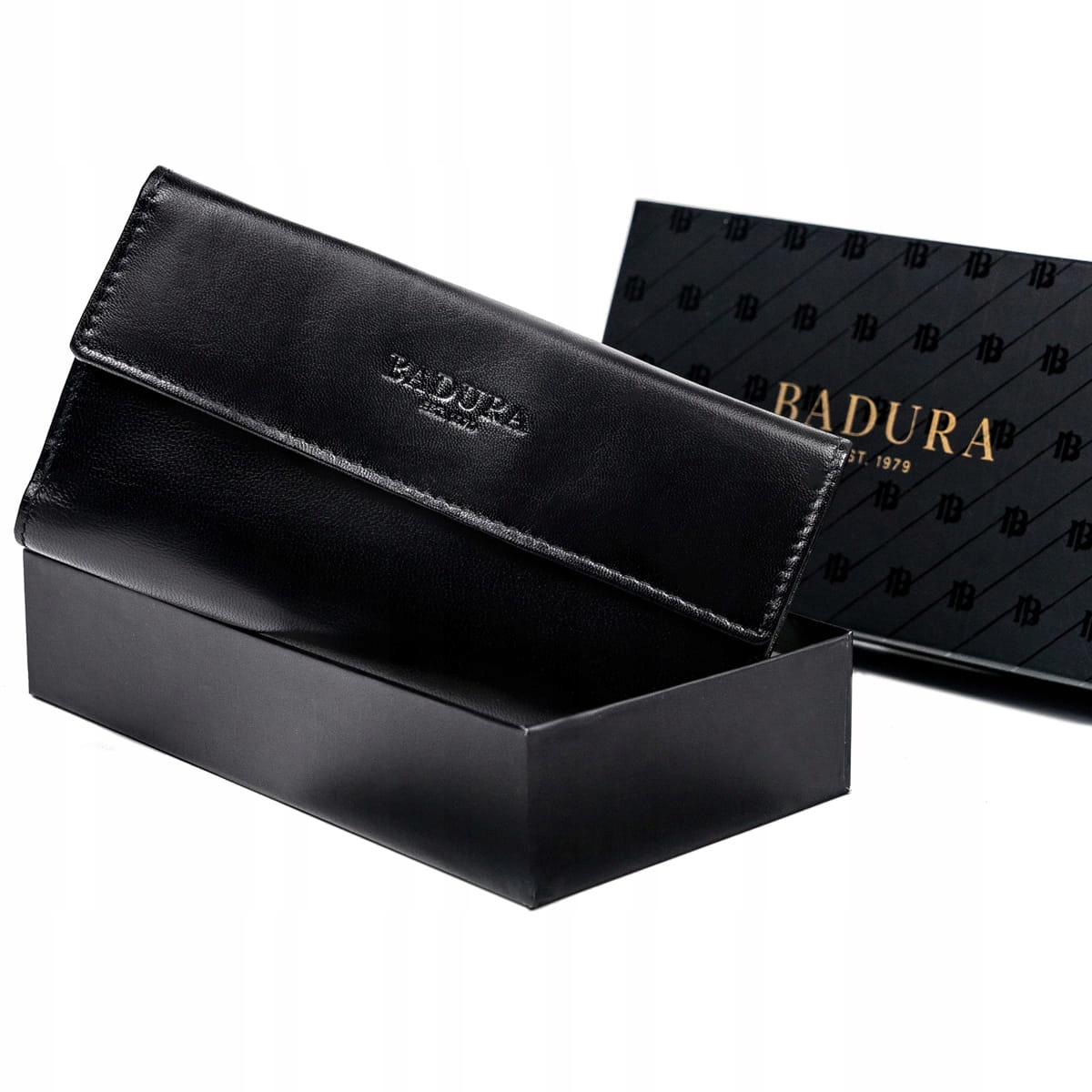 

Badura skórzany portfel damski wersja XXL Rfid