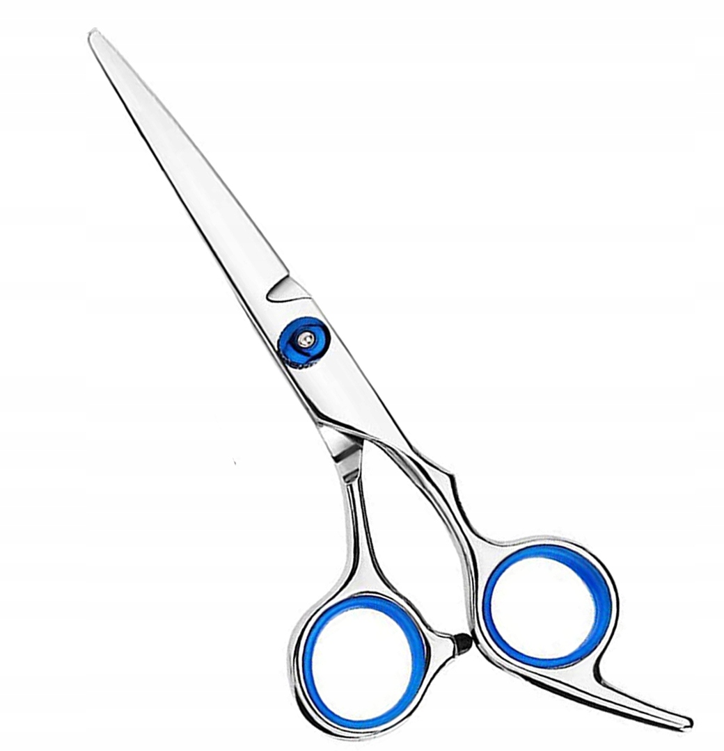 OSTRE NOŻYCZKI FRYZJERSKIE PROSTE STALOWE KOLORY 2 WŁOSY BARBER Model 703