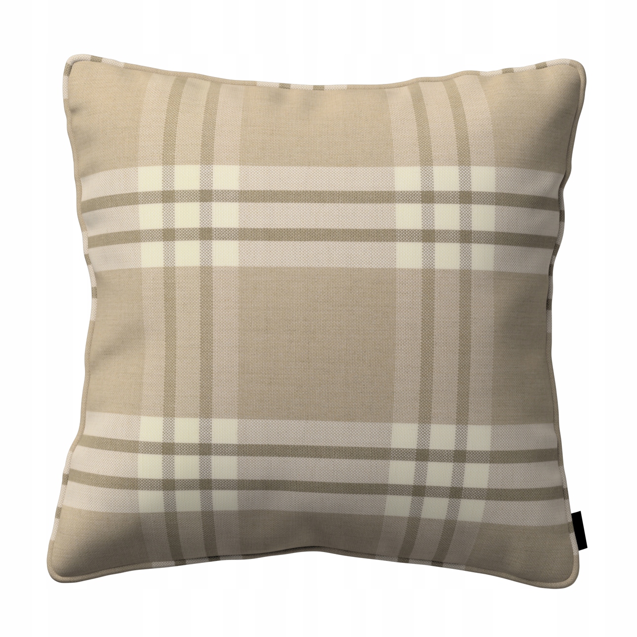 Povlak na polštář 60x60 mřížka béžová