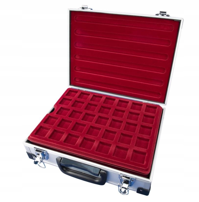 Kufřík Hliníkový 5 Palet Na 175 Mincí 32x32 MM