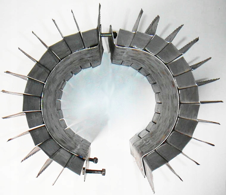 Radiátor výmenník tepla ⌀ 200mm/výška 370mm nanášaný a krútený