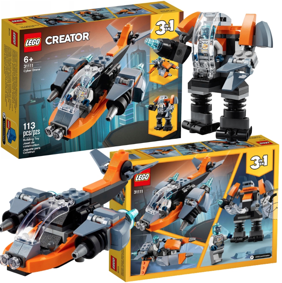 LEGO Creator 3 w 1 31111 Cyberdron 3 w 1