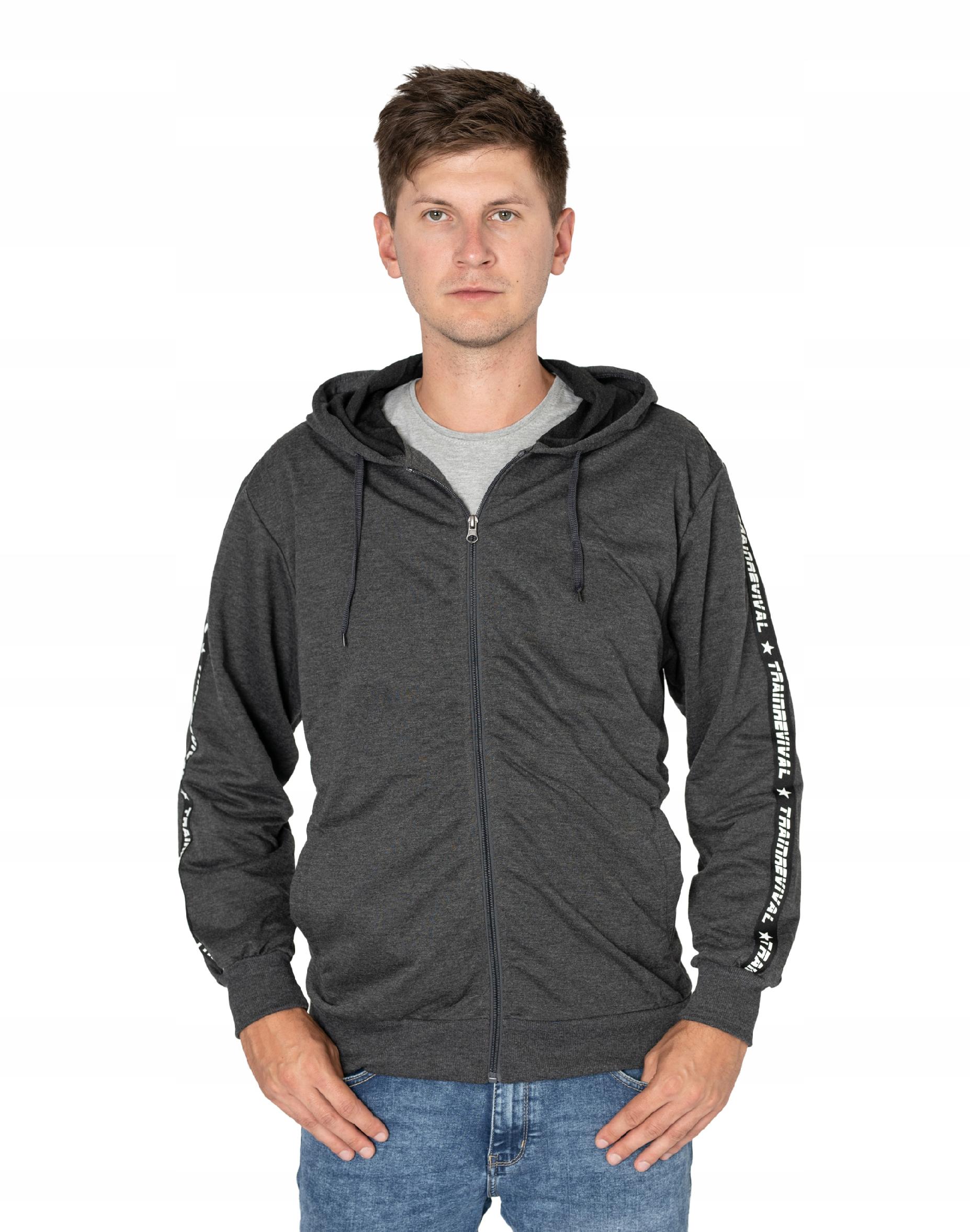 

Bluza Męska Rozpinana z Kapturem Sport 2717-03 4XL