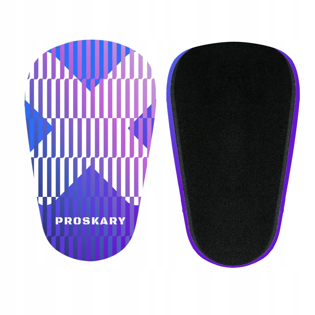 Ochraniacze na goleń Proskary Pulse niebieskie 12x8 cm