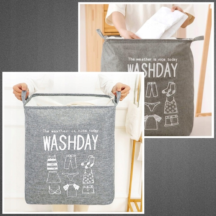 KOSZ TORBA WOREK NA PRANIE ZABAWKI DUŻY 75L Pojemność 75 l