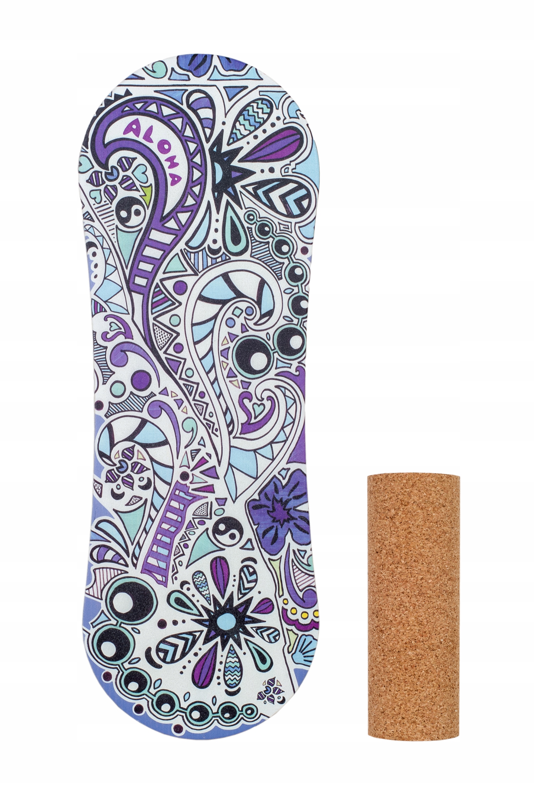 Trickboard Balance Board Large Aloha z wałkiem korkowym