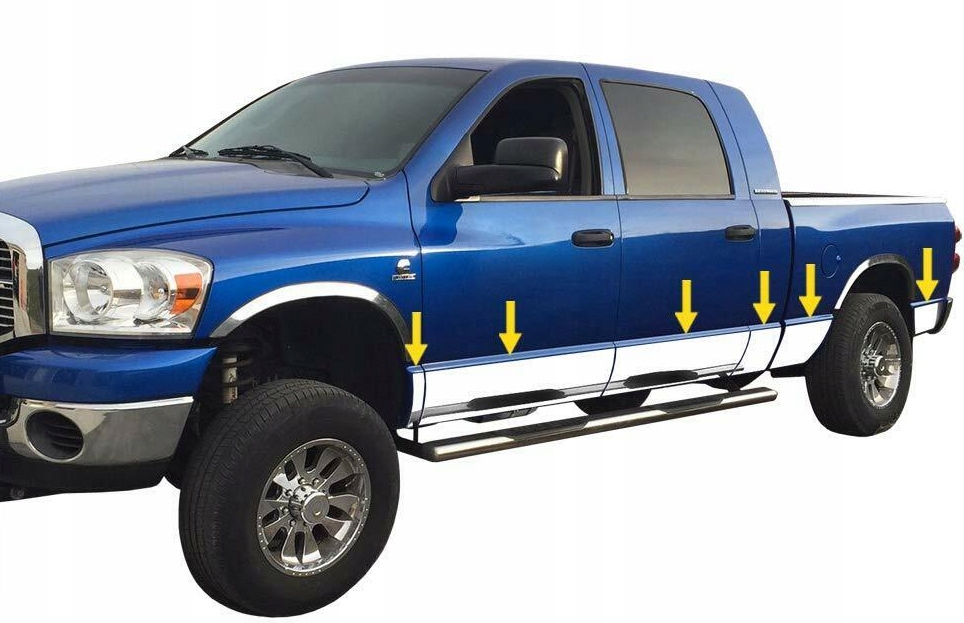 LISTWY CHROMOWANE DODGE RAM 1500 2500 3500 02-08