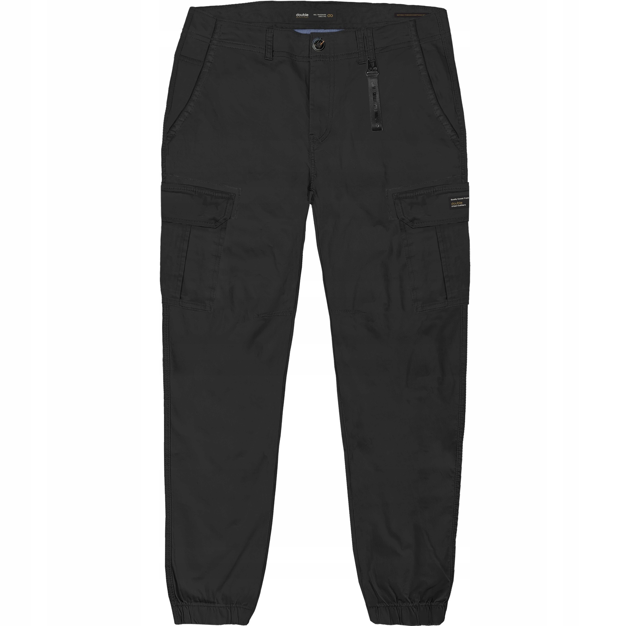 Pánské kalhoty Kapsáče černé Double Outfitters, velké velikosti