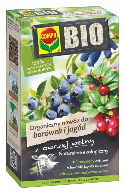 

Nawóz organiczny do borówek i jagód Bio 50 g Compo