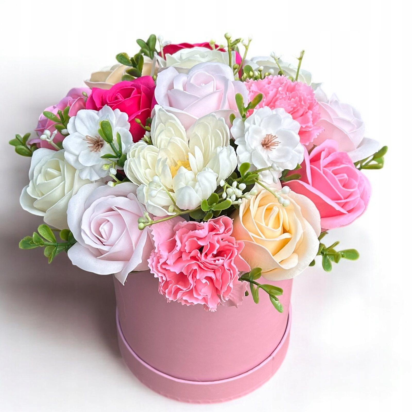 Flowerbox Z Kwiatami Mydlanymi Flower Box Róże Mydlane Upominek