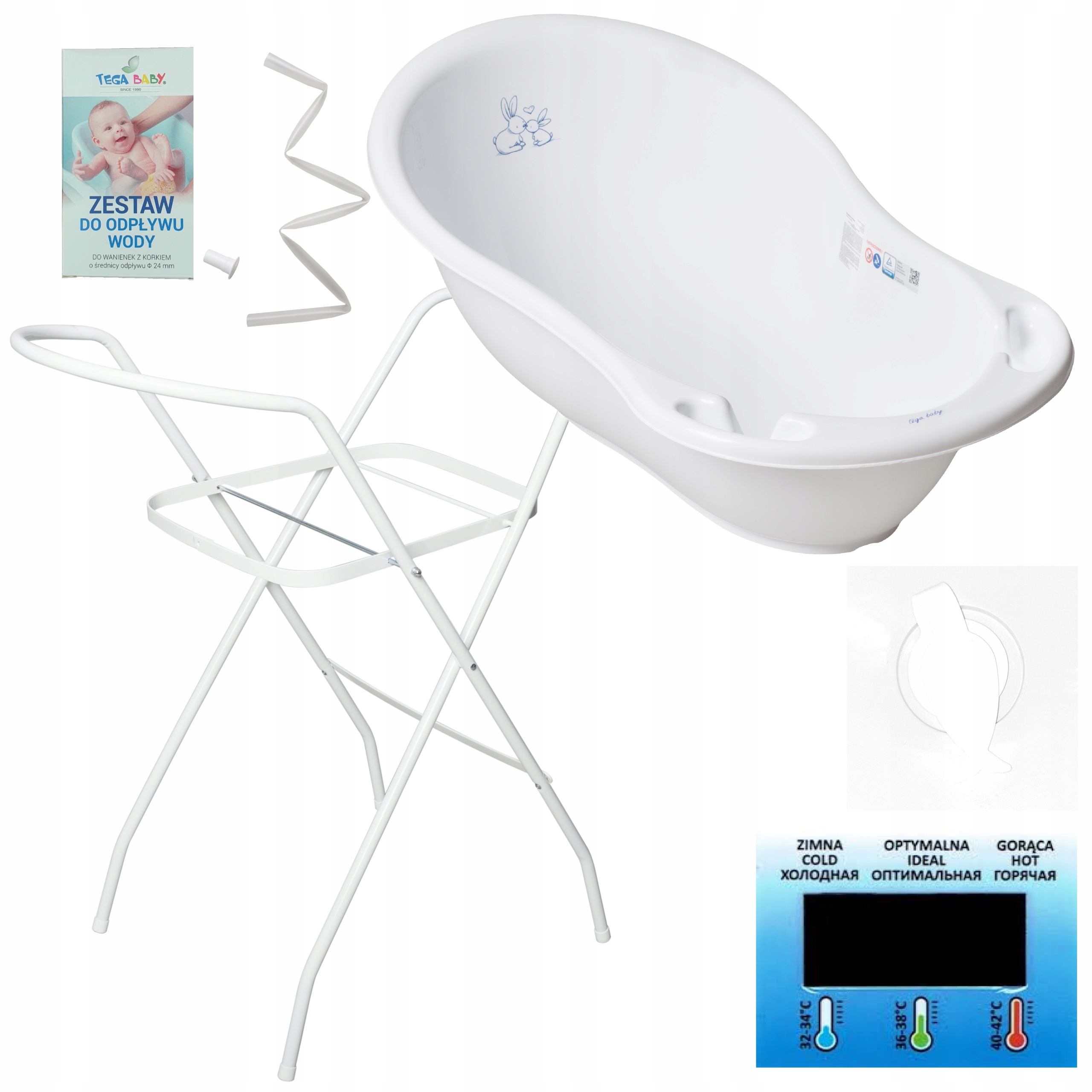 WANIENKA 86 KOREK ODPŁYW STOJAK STELAŻ Tega