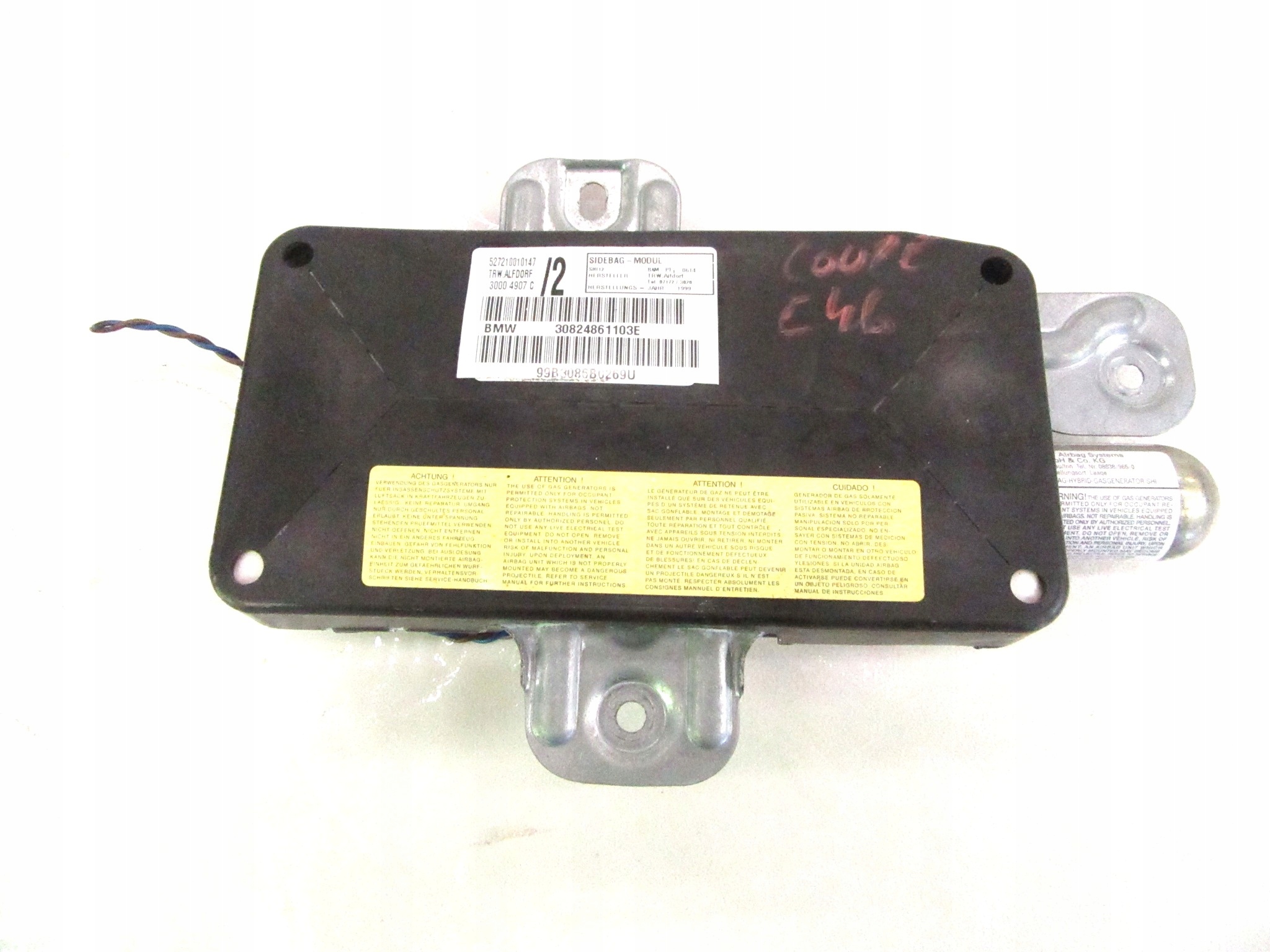 airbag cover airbag left left front BMW e46 COUPE CABRIO e53 X5