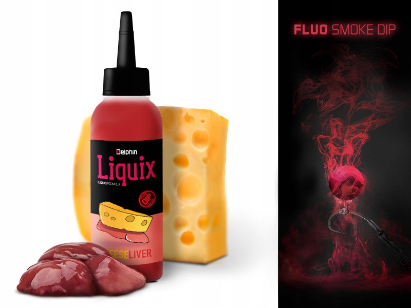 Fluo dip smużący Delphin D Snax LiquiX 100ml Ser Wątroba